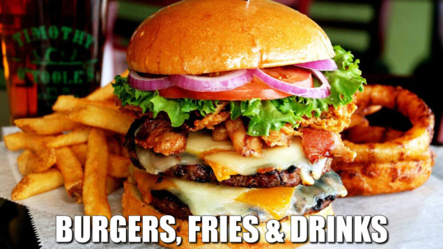 burger fries onion rings